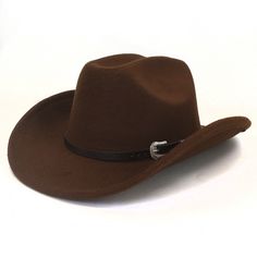 Are you looking to add a standout element to your look? Look no further than this stylish cowboy hat. Designed to impress both men and women, this hat features a captivating solid pattern that exudes Western style. Made from durable cotton and polyester, it features a decorative belt design that adds a unique touch to this cowboy hat.Specifications Style: Formal Place Of Origin: China (Mainland) Pattern Type: Solid Origin: Mainland China Material: Cotton,Polyester Item Type: Cowboy Hats Gender: Unisex Feature: Decorate Department Name: Adult CN: Zhejiang Brim Size: 8CM Brand Name: GeraldBlack Applicable Season: Winter Applicable Scene: Party When purchasing clothing, shoes, and/or belts; please follow the size chart. Please click on "Size Charts" located on the menu bar to learn how to get Solid Brimmed Felt Hat For Western-themed Events, Brown Western Top Hat For Outdoor, Solid Color Western Hat Bands For Western-themed Events, Solid Western Hat Bands For Western-themed Events, Western Style Solid Hat Bands For Western-themed Events, Western-style Solid Felt Hat For Western-themed Events, Brown Wide Brim Top Hat For Country Events, Western Solid Hat Bands For Rodeo, Western Brown Top Hat For Country Events