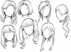 an image of various hairs styles for the head and shoulders, including long hair with braids