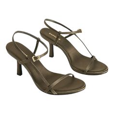 Simple Yet Chic, These Strappy Heels Are The Perfect Pick To Tie Together Any Look. Throw On With A Dress Or Denim To Instantly Elevate It. Features & Fabric Round Toe Adjustable Ankle Strap 2.5" Heel Padded Footbed Polyurethane Trendy Formal Sandals With Straps, Summer T-strap Heels With 4-inch Heel, Formal T-strap Slingback Sandals For Summer, Chic Slingback Sandals With Round Toe And Adjustable Straps, High Heel Sandals With Adjustable Straps, Chic T-strap Heels In Synthetic Material, Chic Synthetic T-strap Heels, Chic T-strap Slingback Sandals With Heel Strap, Chic T-strap Slingback Sandals