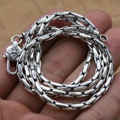 3 mm Men's Sterling Silver Coreanna ChainSolid 925 sterling silver.Goes well with all kinds of outfits.Nice gift for him. Product DetailsMetal Type: 925 Sterling SilverColor: SilverGender: MaleAge Group: AdultWidth: 3 mmLength: 20 in / 22 in / 24 in / 26 in / 28 in / 30 inWeight: 38.3 g (24 in)PaymentFor the safety of your funds, we only accept PayPal payments.You can pay with a credit card through PayPal, even if you don't have a PayPal account.Please see our Payment page for details.ShippingUSA - USPS, 5-7 business days, $5Worldwide - EMS, 10-20 business days, $5FREE SHIPPING on orders over $49.Please see our Shipping page for details. Return30 Days Money Back Guarantee. Please see our Warranty and Return page for details.Have Any Questions?Please feel free to CONTACT US. We will reply A Mens Diamond Stud Earrings, Mens Sterling Silver Jewelry, Mens Sterling Silver Necklace, Mens Silver Jewelry, Silver Chain For Men, Mens Gold Jewelry, Mens Chain Necklace, Silver Chains, Gold Chain Jewelry