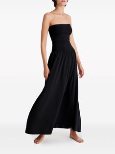 ERES Oda Maxi Dress - Farfetch Wedding Guest Looks, Maxi Dress Black, Versace Outfit, Yoko London, City Dress, Dreamy Dress, Summer Beach Wear, Black Maxi, Modern Bride