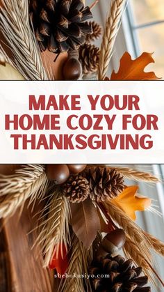 Create a cozy, welcoming home with these Thanksgiving decor ideas. Soft lighting, natural accents, and personalized touches will warm up your space. Handwritten Place Cards, Warm Inviting Home, Thanksgiving Decor Ideas, Cozy Thanksgiving, Make Your Home Cozy, Rustic Table Setting, Welcoming Home, Dried Corn, Home Cozy