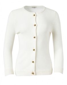 uptown-girl-ivory-cashmere-cardigan_product.jpeg Elegant Cream Sweater With Buttons, Elegant Cream Button-up Sweater, Elegant Cream Sweater With Button Closure, Chic White Fine Knit Cardigan, Classic White Sweater With Buttons, Elegant Winter White Cardigan For Layering, Elegant Cream Sweater For Daywear, Elegant Cream Button-up Cardigan, Elegant Cream Cardigan With Buttons