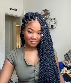 Box Dreads, Afro Twist Braid, Big Box Braids Hairstyles, Faux Locs Hairstyles, Beautiful Braided Hair, African Hair Braiding Styles, Box Braids Hairstyles For Black Women, Braids Hairstyles Pictures, Cute Box Braids Hairstyles