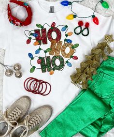 Elevate your festive style with our "Faux Sequin Ho Ho Ho Graphic Shirt." This cheerful shirt features a delightful graphic design of the words "Ho Ho Ho" adorned with a string of Christmas lights, all in faux sequins. Please note that these are graphic sequins, providing a sparkling appearance without the actual texture of real sequins.
Available in a range of styles including short sleeves, long sleeves, and sweatshirts, and spanning sizes from YXS to 5XL, this shirt offers versatility for various occasions and body types.
Perfect for holiday gatherings, spreading cheer, or just adding a touch of merriment to your everyday look, the "Faux Sequin Ho Ho Ho Graphic Shirt" captures the festive spirit with a playful and comfortable design. Embrace the holiday season in style with this sparkli Christmas Sequin Top For Festive Occasions, Sequin Top For Christmas Holiday, Black Friday Christmas, Comfortable Design, Ho Ho Ho, Graphic Shirt, Holiday Gathering, The Words, Christmas And New Year