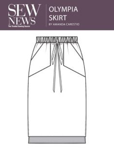 the sewing pattern for an olympic skirt