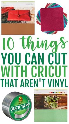 there are many things you can cut with cricut that aren't vinyl