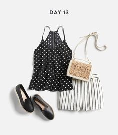 Monthly Stitch Fix Trends - I love everything about this entire outfit! I've been wanting to try mixing prints. The bag is so cute too! Edgy Fashion Chic, Women Fashion Edgy, How To Mix, Prints And Patterns