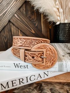 Beaded Belts Western, Tooled Belt, Leather Tool Belt, Cowgirl Couture, Tooled Leather Belts, Tan Leather Belt, Leather Belt Buckle, Western Accessories, Cowgirl Jewelry