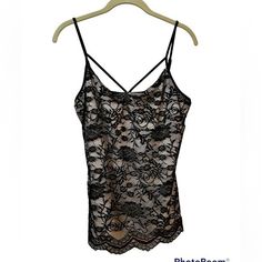 Boston Proper Black Lace Lined Camisole Top Size Medium Is Nwt Stretchy Lace And Stretchy Nude Lining Brand: Boston Proper Size: Medium Style: Lace Camisole With Spaghetti Straps That Are Adjustable Color: Black Condition: New With Tags And Never Worn. Measurements: See Photos For Measurements Downsizing And Selling From My Personal Collection. Lace Stretch Camisole For Night Out, Lace Cami Tank Top For Night Out, Night Out Lace Cami Top With Built-in Bra, Stretch Lace Tops With Straps, Stretch Lace Top Camisole For Night Out, Spring Black Lace Top With Built-in Bra, Black Lace Tank Top With Spaghetti Straps, Black Lace Tank Top For Night Out, Night Out Cami With Lace Top