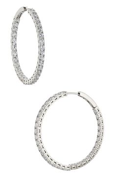 Nadri Perfect Inside Out Hoop Earrings | Nordstrom Hair Care Gifts, Hairstyling Products, Powder Highlighter, Oxford Heels, Walker Shoes, Makeup Gift, Beauty Services, Fragrance Gift Set, Platform Slippers