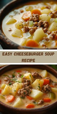 Warm up with this creamy cheeseburger soup recipe, the ultimate comfort food! Packed with cheesy, hearty goodness, this easy one-pot dish is perfect for cozy family dinners. Save this recipe and enjoy the taste of a cheeseburger in soup form! Easy Cheeseburger Soup, The Cozy Cook, Cheese Burger Soup Recipes, Cheeseburger Soup, Soup Ideas, One Pot Dishes, Ultimate Comfort Food, Family Dinners, Soup Recipe