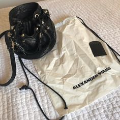 100% Authentic Alexander Wang Diego Bucket Bag In Great Condition! Used A Couple Of Times And Stored Nicely In Its Protective Bag. Leather Has No Tears And Hardware Still Shines. Minor Scratches To The Bottom Hardware But Hardly Noticed. Black Pebbled Leather, Silver Hardware. Crossbody Strap And Drop Handle For Multi Functional Wear Serious Buyers Leave Comments! Purchased From The Alexander Wang Store In Soho, Ny. Designer Bucket Bag For Daily Use, Designer Bucket Bag With Branded Hardware, Designer Bucket Bag With Removable Pouch, Designer Crossbody Bucket Bag For Shopping, Designer Shoulder Bucket Bag, Designer Travel Bucket Bag With Branded Hardware, Designer Bucket Bag With Silver-tone Hardware, Designer Top Handle Bucket Bag With Silver-tone Hardware, Designer Satchel Bucket Bag With Branded Hardware