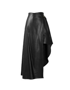 Fatale – Black Asymmetrical Wrap Skirt, Vegan LeatherWith it's beautiful, structured drape this black asymmetrical wrap skirt works wonderfully to elevate any ensemble with a touch of edge and sophistication. The fully functional wrap design, with gold button closure and free hanging belt tie, ensures the perfect fit and adds and air of minimalist charm. Overall, this designer wrap skirt works playfully with the female form for a standout look. Sustainably made in Australia from cruelty free veg Wrap Skirts, Belt Tie, Asymmetrical Skirt, Skirt Design, Maxi Skirts, Asymmetrical Hem, Independent Designers Fashion, Wrap Skirt, Asymmetric Hem