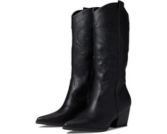 Women's DV Dolce Vita Kindred | Zappos.com Western Boots With Block Heel For Fall, Trendy High Ankle Boots With Stacked Heel, Casual Faux Leather Boots With Block Heel, Fall Synthetic Ankle Moto Boots, Western Block Heel Boots For Winter, Western Style Block Heel Heeled Boots For Winter, Trendy Wide Calf Boots With Stacked Heel, Mid-calf Faux Leather Boots, Casual Knee-high Boots With Stacked Heel And Pointed Toe