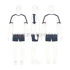 Mens Summer Tracksuit Casual White Sets For Sports Events, White Sporty Crew Neck Sets, Summer Tracksuit, Flat Sketches, Sweat Shorts, Style Ideas, Mens Summer, Two Pieces, Neck T Shirt