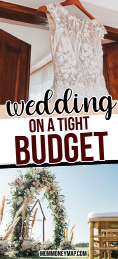 wedding on a tight budget with the text overlay