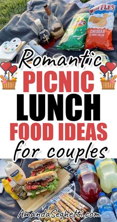 Romantic Picnic Lunch Food Ideas For Couples What To Eat On A Picnic Date, Beach Date Food Ideas, Picnic Lunch Date, Cute Picnic Food Ideas Date, Planning A Picnic Date, Picnic Lunch Date Ideas, Picnic For 2 Ideas, Lunch Date Food Ideas, Romantic Picnics Food