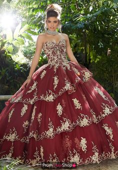 Vizcaya Dress 89258 | PromDressShop.com Red Dress Ballgown, Fantasy Ballgown, Quinceanera Collection, Off Shoulder Ball Gown, Beautiful Ball Gowns, Quinceñera Dresses, Tulle Balls, Pretty Quinceanera Dresses, Quinceanera Dress