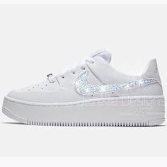 Crystal Styling, Bling Nike, Air Force 1 Sage Low, Nike Air Force 1 Sage Low, Nike Swoosh Logo, We Get Married, Pay Attention To Me, Fitness Instructor, Blink Of An Eye