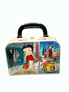 Gorgeous collectible Betty Boop cardboard lunch box or purse handbag. Retro Rectangular Case Bag For Gifts, Retro Rectangular Box Bag Gift, Organization Boxes, Silver Spring, Betty Boop, Laptop Bag, Storage And Organization, Purses And Handbags, Lunch Box