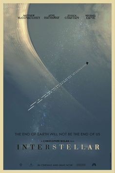 a movie poster for intersteular with an image of a space station in the background