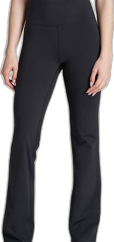 American-Tall-Women-Balance-OpenBottom-Yoga-Pant-Black-front Black Full-length Yoga Pants With Comfort Waistband, Black Straight Yoga Pants, Black Bottoms With Comfort Waistband For Pilates, Black Ankle-length Yoga Activewear, Black Wide Leg Bottoms For Pilates, Black Ankle-length Yoga Activewear Pants, Straight Leg Yoga Pants For Pilates, Black Straight Leg Yoga Pants, Black Mid-rise Pants For Pilates