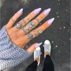 Crux Ring // Moonstone Nails And Rings, Latest Nail Art, Nailed It, Unique Nails, Types Of Nails