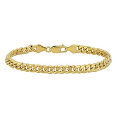 Accessorize in style with this Stella Grace 10k Gold Cuban Link Chain Bracelet. Click on this JEWELRY & WATCHES GUIDE to learn about fit, styles, materials and more! Accessorize in style with this Stella Grace 10k Gold Cuban Link Chain Bracelet. Click on this JEWELRY & WATCHES GUIDE to learn about fit, styles, materials and more! FEATURES Chain type: link Length: 7.5 in. Chain width: 6.15 mm Clasp: lobster-claw Nickel free Metal: 10k gold Plating: 10k gold Finish: polished Packaging: boxed Size: Cuban Link Chain Women, Gold Cuban Link Chain, Gold Chain Bracelet, Link Chain Bracelet, Gold Bracelet Chain, Cuban Link Chain, Cuban Link, 10k Gold, Link Chain