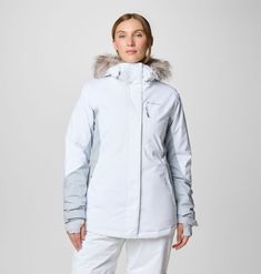 Stay mountain-ready in this warm and waterproof jacket made with a helmet-compatible hood and tons of pockets for your ski pass, goggles, and other essentials. Hoodie Jacket Women, Red Windbreaker, Windbreaker Jacket Women, Ski Pass, Black Windbreaker, Quarter Zip Jacket, Anorak Jacket, Columbia Jacket, Waterproof Jacket