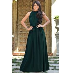 Nwt Emerald Green Sleeveless Maxi Dress From Koh Koh Features An Elegant Self-Tie Halter Neck With A Sexy Back Keyhole, An Elastic Empire Waist And An A-Line Floor-Length Flowy Maxi Skirt High Quality Polyester Jersey Material. Soft, Stretchy, Lightweight And Comfortable. Hand Or Gentle Machine Washable. Can Be Dry-Cleaned If Desired Total Length - Approximately 56 Inches / 142 Centimeters. Bust/Chest- (Medium Us 8-10) 35.5-37.5 Inches (Large Us 12-14) 38-40 Inches Sleeveless Green Halter Dress For Wedding, Green Sleeveless Halter Dress For Wedding, Green Sleeveless Dress For Bridesmaid, Solid Chiffon Sleeveless Maxi Dress, Solid Sleeveless Maxi Dress For Wedding, Green Sleeveless Halter Dress For Prom, Green Sleeveless Bridesmaid Dress, Sleeveless Green Chiffon Bridesmaid Dress, Sleeveless Solid Color Bridesmaid Maxi Dress