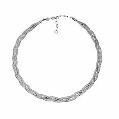 This classic etched snake chain is braided loosely, adding texture on texture at your collar. Spice up minimalist looks, pairing it with solid tops and dresses. - Gold vermeil; sterling silver- Braided herringbone chain- 12" plus 4" extender- 9.28 grams Elegant Braided Sterling Silver Jewelry, Elegant Silver Herringbone Necklace With Adjustable Chain, Elegant Braided Silver Jewelry, Elegant Silver Braided Jewelry, Elegant Adjustable Braided Jewelry, Elegant Herringbone Necklace With Lobster Clasp, Dresses Gold, Herringbone Chain, Elegant Feminine