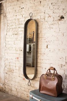 Kalalou Tall Oval Wall Mirror Tall Wall Mirror, Tall Wall Mirrors, Keyhole Hanger, Large Wall Mirror, Oval Wall Mirror, Oval Mirror, Mirrors Wayfair, Wall Mounted Mirror, Glass Cleaner