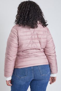 Ymi Jeans, Winter Fit, Mauve Color, Olive Color, Layering Pieces, Winter Women, Puffer Jacket, Front Zipper, Stay Warm