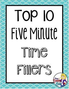 the top ten five minute time filters for kids to use in their classroom or home