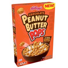 a box of chocolate peanut butter pops cereal