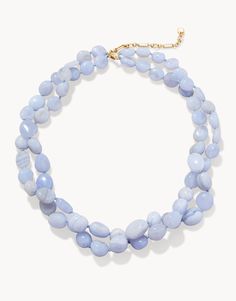 Inspired by the tranquil tidal saltwater of the May River, The Bluff Necklace is layered in Blue Chalcedony beads on soft blue rope. Please note: This design features natural stones and each piece is one-of-a-kind. Colors and patterns may vary slightly from the image shown. Lowcountry Style, Chalcedony Stone, Aquamarine Jewelry, Blue Chalcedony, Blue Necklace, Accessories Jewelry Necklace, Engagement Rings Sapphire, Matte Gold, Live Lokai Bracelet