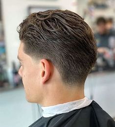 39 Trendy Tapered Neckline Haircuts To Inspire Your Style in 2023 Slicked Back Mens Haircut, Slight Fade Haircut Men, Side Burns Mens, Gentlemen's Haircut, Dad Haircut, Gentlemen Haircut, Taper Haircut Men, Low Taper Haircut, Slick Back Haircut