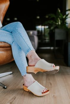 These Swedish wooden clogs women are made of natural beige leather as well as a wooden sole on a low bottom. They're perfect for summer shoes and make for a stylish and comfortable sandal option for women! * Natural leather  * Real wooden sole * Open toe mules * Available sizes 35-41 EU  Check our other products below * https://brescoclogs.etsy.com Follow Us on Instagram * https://www.instagram.com/bresco_clogs/ All our clogs and mules are made of the highest quality materials. If you would like Clogs Women, Clogs For Women, Clogs And Mules, Wooden Clogs, Mary Jane Shoes Womens, Leather Mary Janes, Clogs Shoes, Comfortable Sandals, Womens Clogs