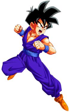 an image of the character gohan from dragon ball