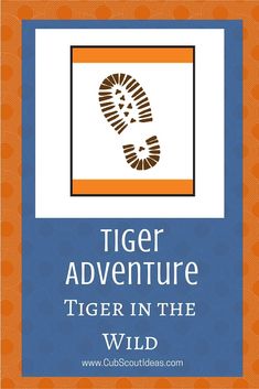 the tiger in the wild book cover with an image of a foot print on it