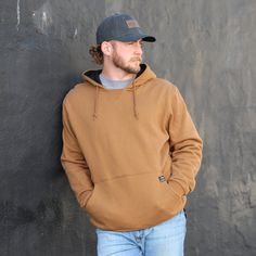 This classic, pullover style hoodie ranks way above-average in its class, thanks to a winning combination of tough durability and uncompromising comfort. Simply put, the Woodland is a thicker, warmer, stronger, and all-around better hoodie, built for real work. The contrasting thermal-lined hood looks sharp and contours to your head for extra warmth, and the rib knit v-notch at neck allows for easy on and off and won't get you all choked up. Built from our heavy-duty premium Power Fleece™ the Wo Tee Bag, Cold Weather Hats, Style Hoodie, Hats For Sale, Cotton Hoodie, Navy Color, Slim Waist, For Real, Your Head