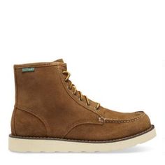 Our handcrafted classic moc toe workman's boot is packed with authentic character that looks and feels broken in, right out of the box Casual Moc Toe Boots With Branded Insole, Casual Closed Toe Work Boots With Vibram Sole, Casual Suede Closed Toe Work Boots, Casual Outdoor Boots With Almond Toe, Casual Work Boots With Leather Footbed And Closed Toe, Casual Work Boots With Leather Sole And Closed Toe, Casual Work Boots With Leather Footbed, Casual Boots With Vibram Sole, Casual Walking Boots With Almond Toe