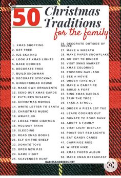 the 50 christmas traditions for the family