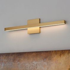 a wall light that is on the side of a wall