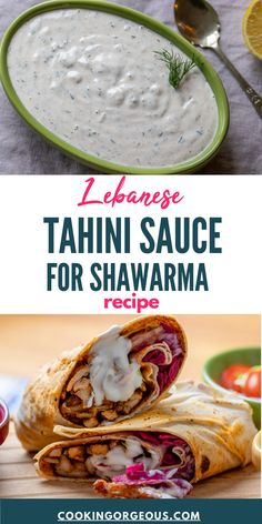 Shawarma White Sauce, also known as Tarator, is a creamy and delicious Lebanese condiment made with a few simple ingredients such as yogurt, tahini, garlic, and lemon juice. Mezze Platter Ideas, Cold Lunch Ideas For Work, Meze Recipes, Shawarma Sauce, Doner Kebabs, Easy Veggie Side Dish, Vegetarian Party Food, Easy Vegetable Side Dishes, Shawarma Recipe