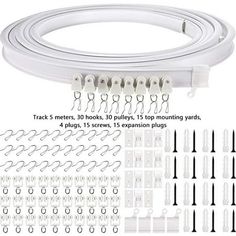 the white extension cord is connected to several wires and plugs