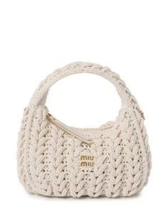 Expensive Crochet Items, Cute Luxury Bags, Designer Hand Bags, Bags Miu Miu, Unique Designer Bags, Miu Miu Crochet Bag, Miu Miu Crochet, Miu Miu Wander, Classy Bags