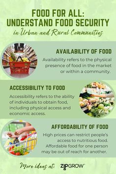 an info sheet describing the benefits of food for all types of people in their life