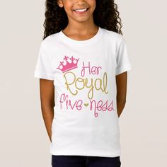 Her Royal Fiveness 5th Birthday Shirt is perfect for any princess on her fifth birthday or every day wear for the royal 5 year olds. Royal Fiveness, Have Courage And Be Kind, Princess Kids, Sister Tshirts, Easter T Shirts, Horse T Shirts, Purple T Shirts, Gymnast, Pink Tshirt